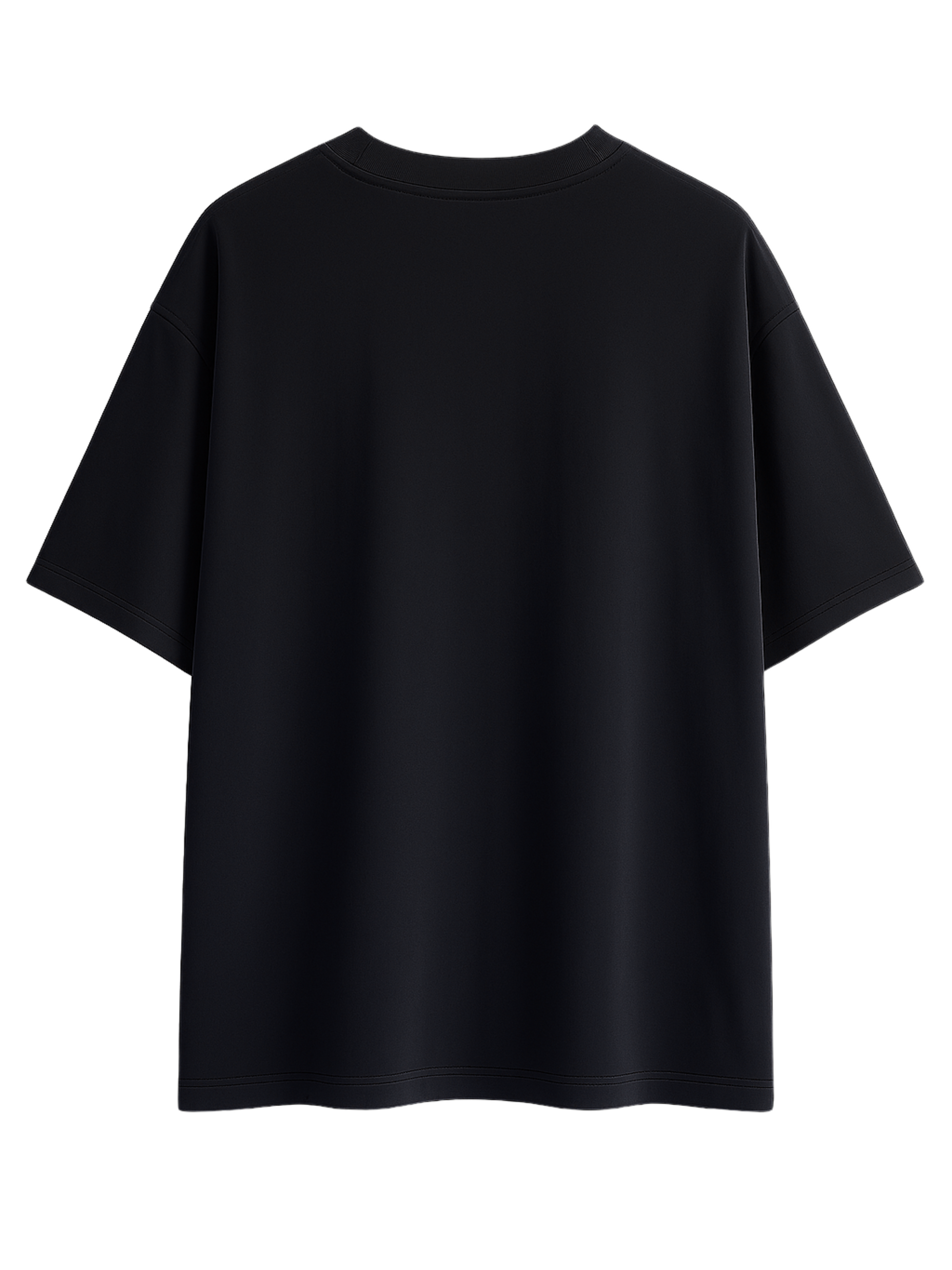 Boxy Fit Solid Tee: Black