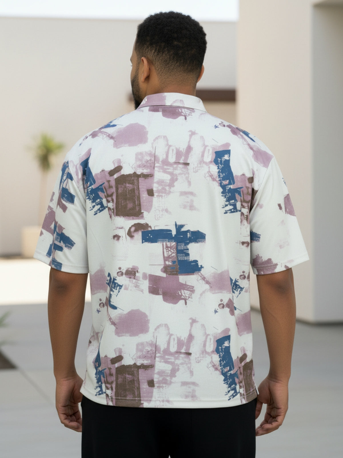 Painted Pink City Dreams: Zipper Polo