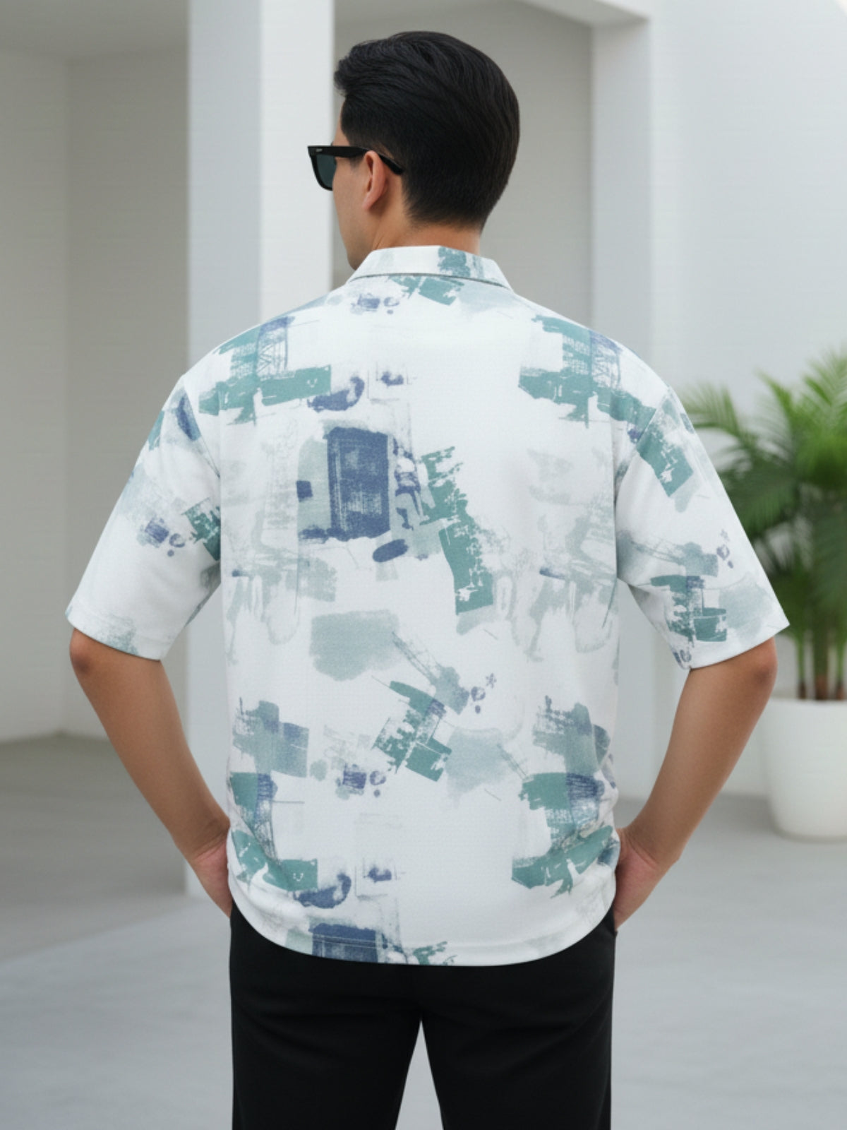 Painted Green City Dreams: Zipper Polo
