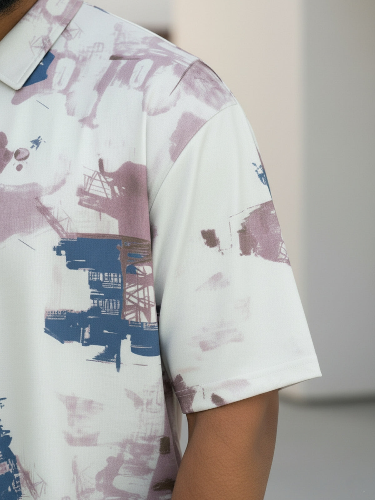 Painted Pink City Dreams: Zipper Polo