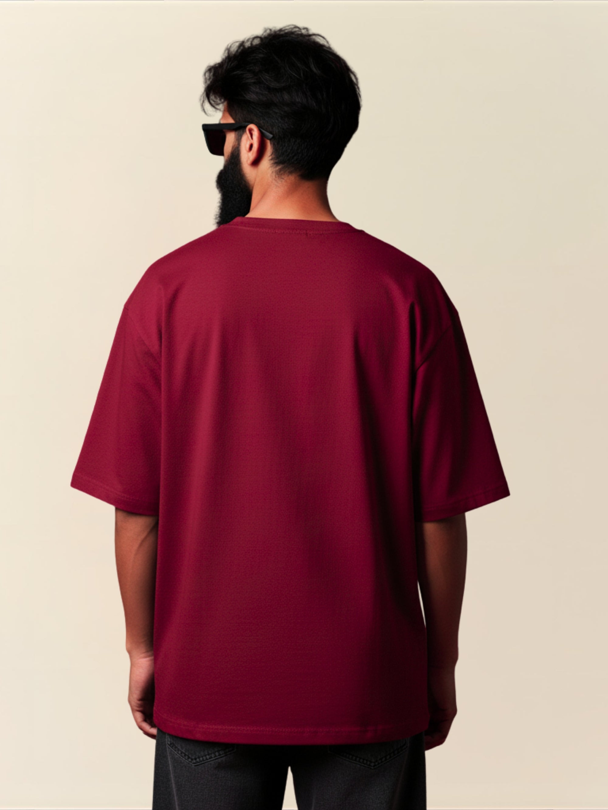 The Tipsy Cat Tee: Deep Maroon