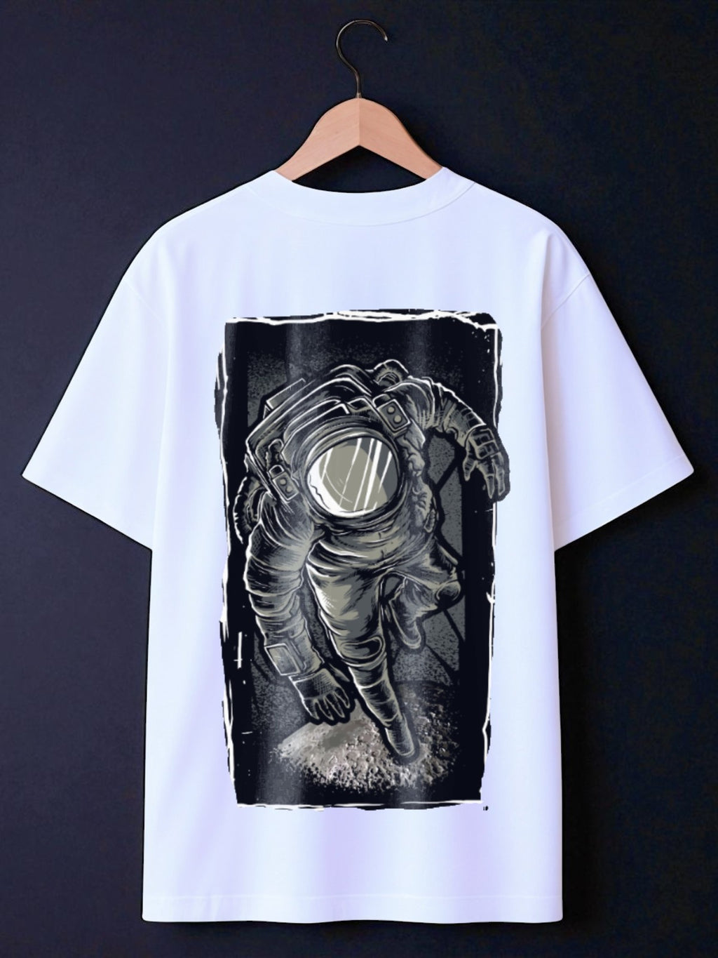 The Astronaut: Boxy Fit Graphic Tee White
