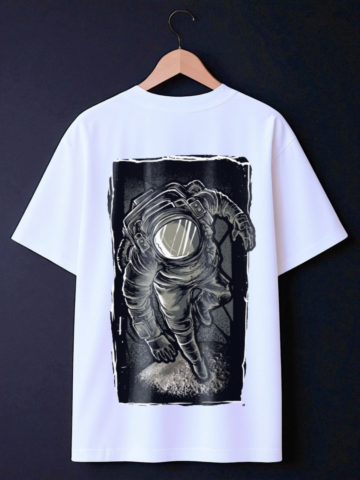 The Astronaut: Boxy Fit Graphic Tee White