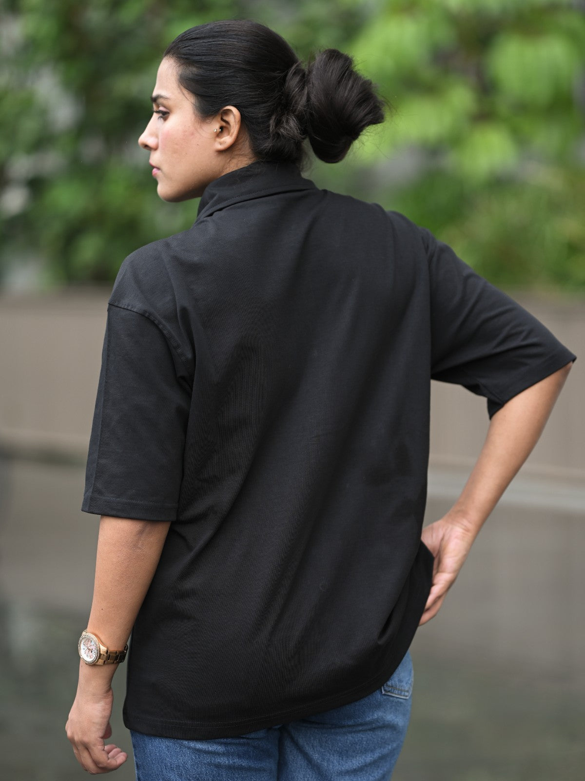 Oversized Shirt: Black