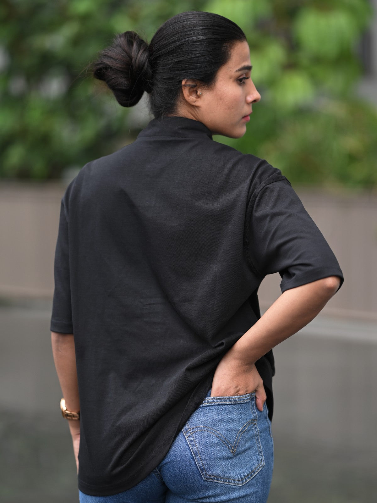 Oversized Shirt: Black