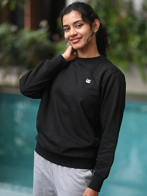 Black: Oversized Sweatshirt