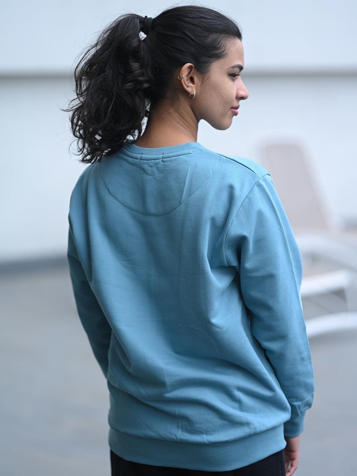 Ice Blue: Oversized Sweatshirt