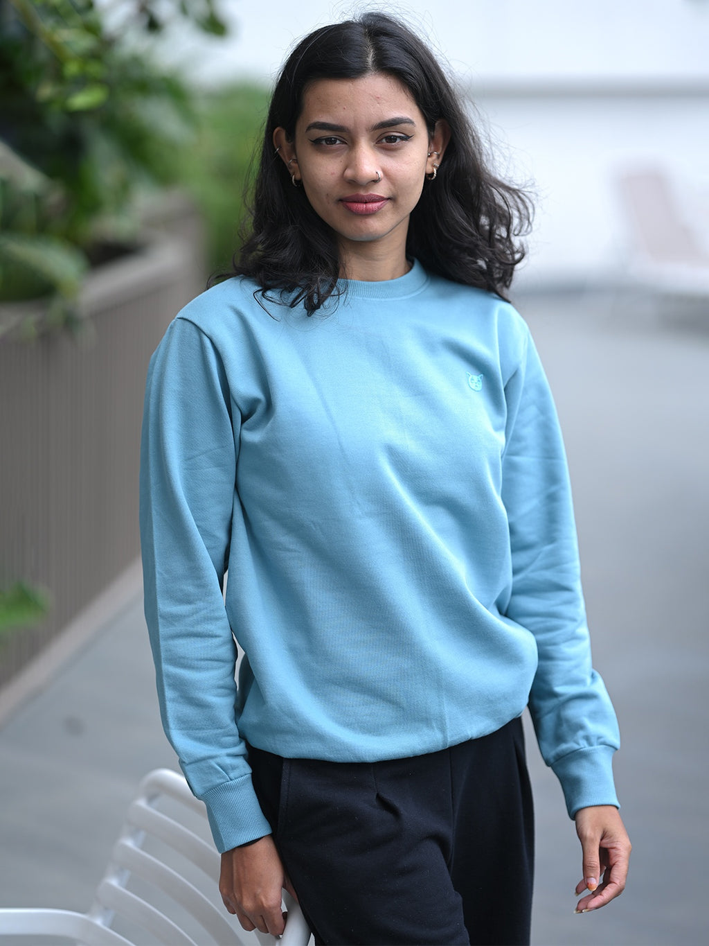 Ice Blue: Oversized Sweatshirt