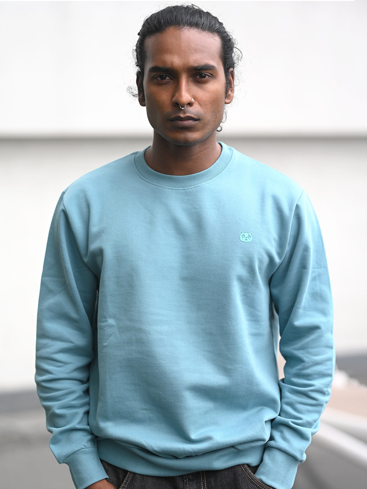 Ice Blue: Oversized Sweatshirt