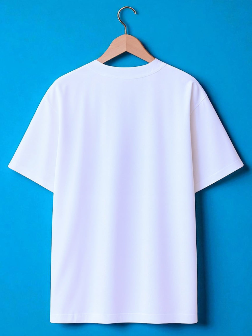 Blue Morph: Boxy Fit Graphic Tee White