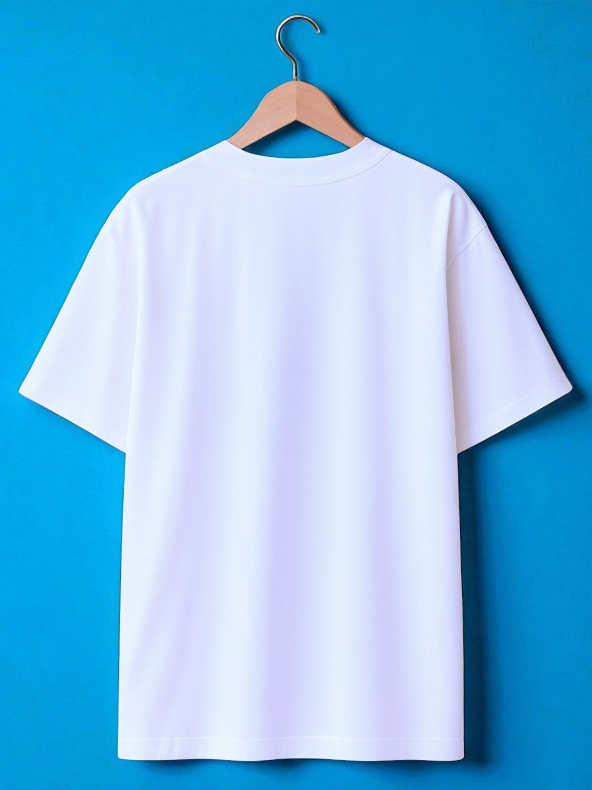 Blue Morph: Boxy Fit Graphic Tee White