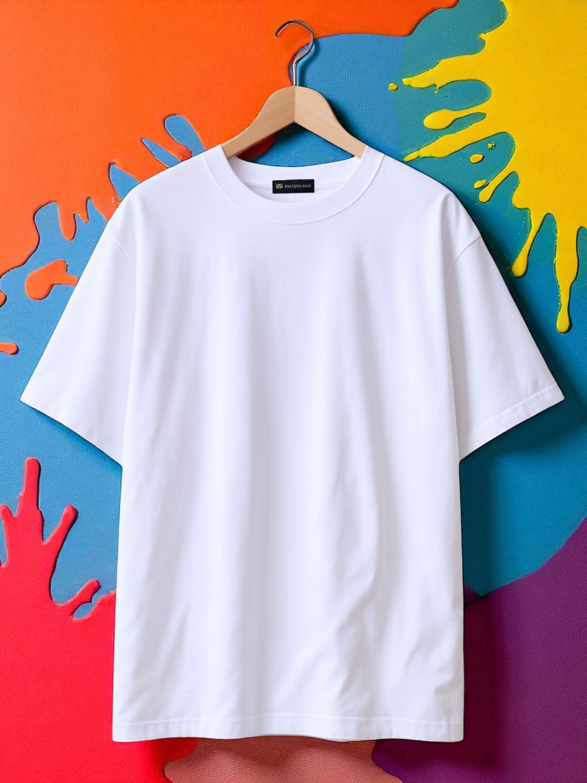 Exotic: Boxy Fit Graphic Tee White
