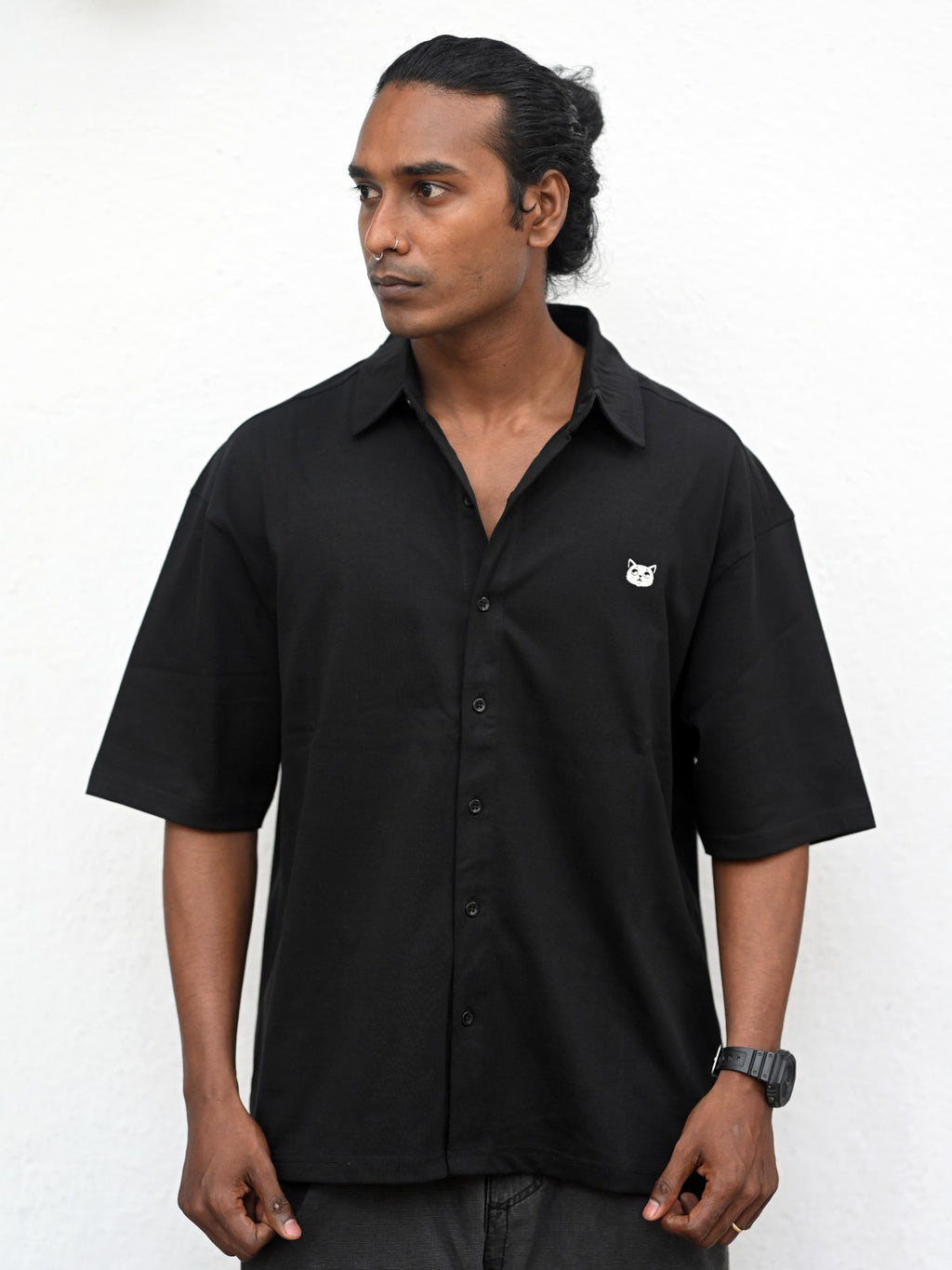 Oversized Shirt: Black