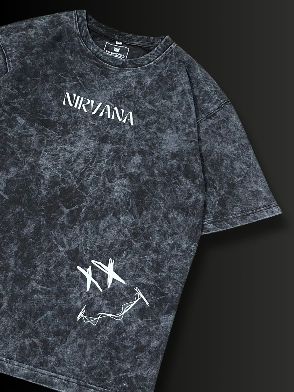 Nirvana: Wings of Noise | Smoked Black Tee