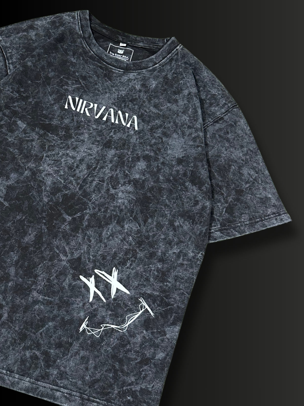 Nirvana: Wings of Noise | Smoked Black Tee