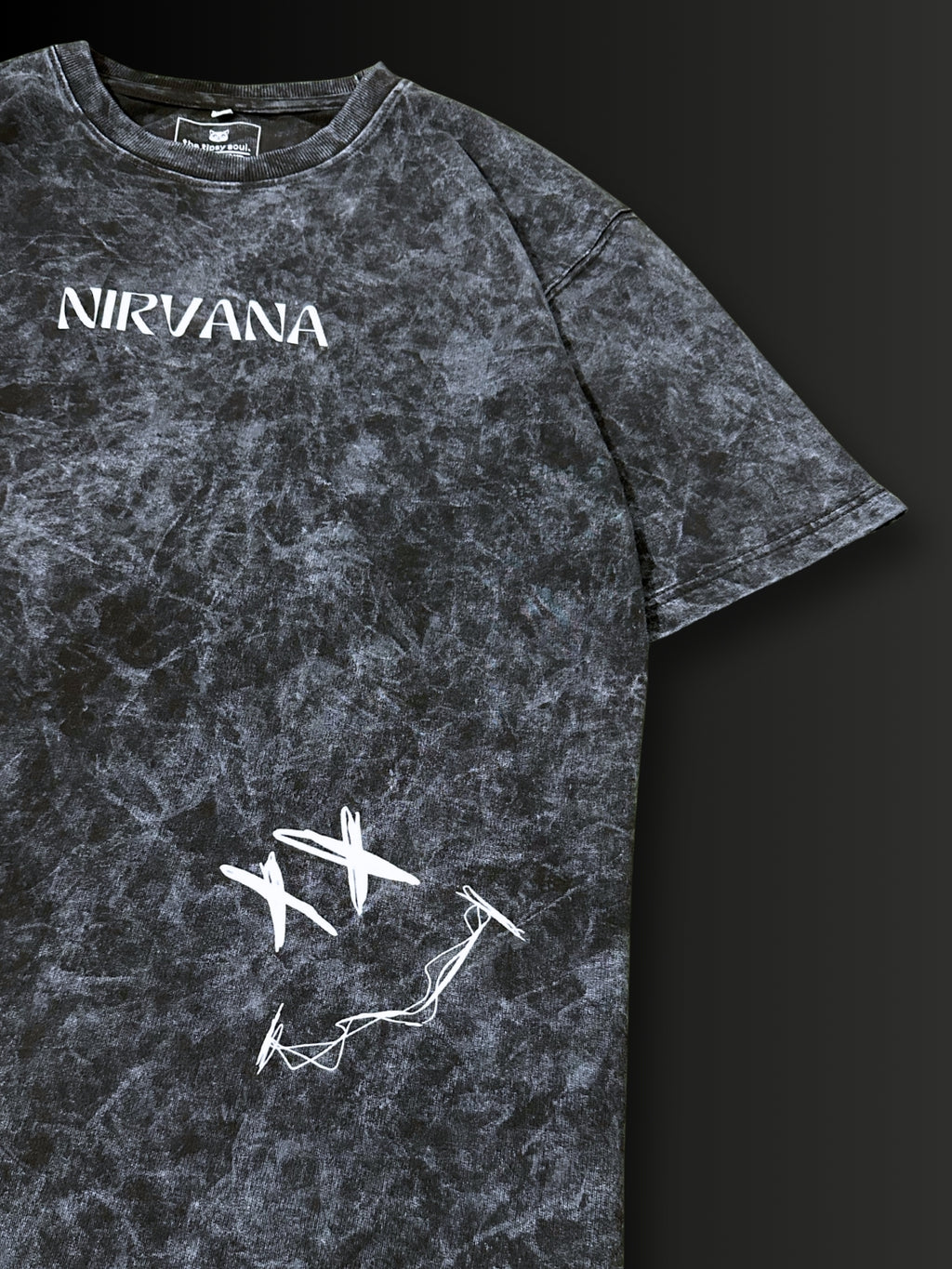 Nirvana: Wings of Noise | Smoked Black Tee