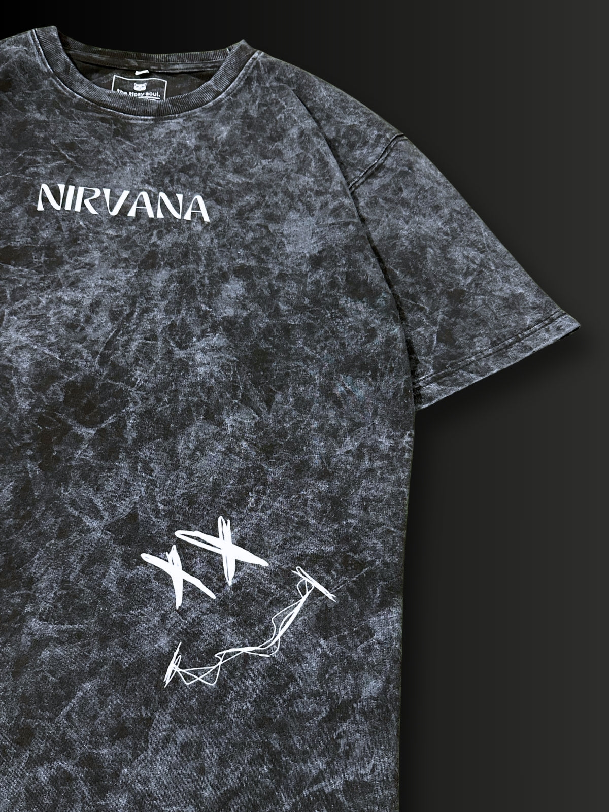 Nirvana: Wings of Noise | Smoked Black Tee