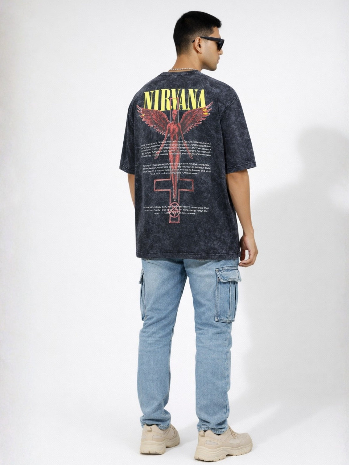 Nirvana: Wings of Noise | Smoked Black Tee
