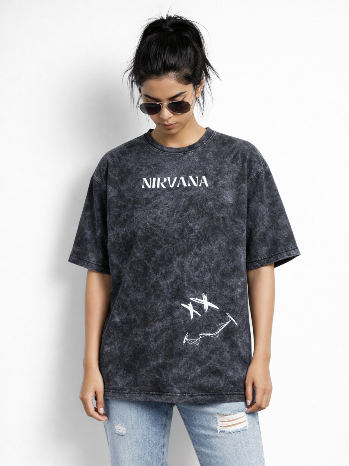 Nirvana: Wings of Noise | Smoked Black Tee