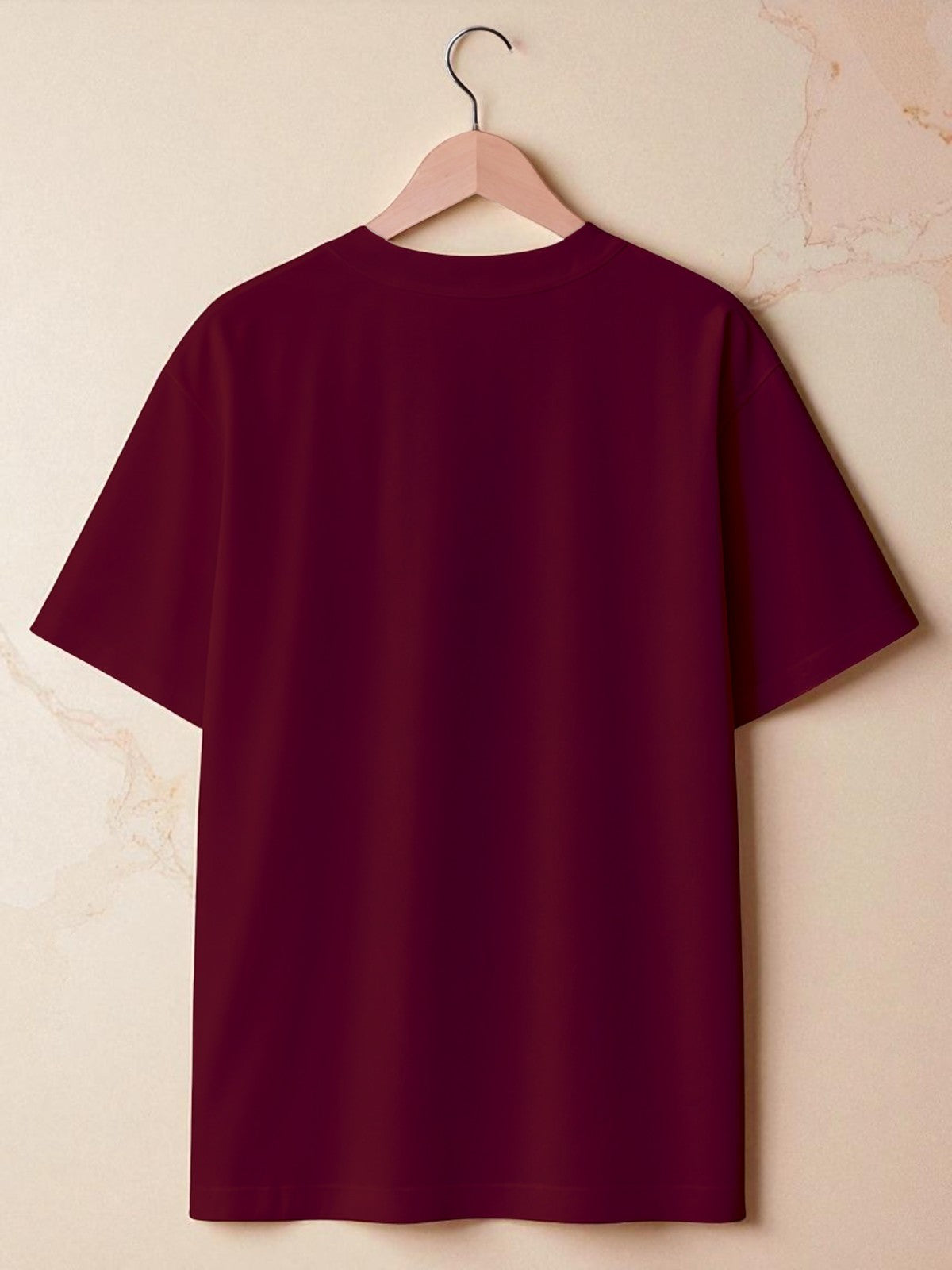 Rose: Boxy Fit Graphic Tee Maroon