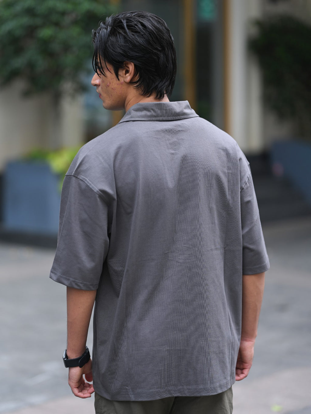 Oversized Shirt: Grey