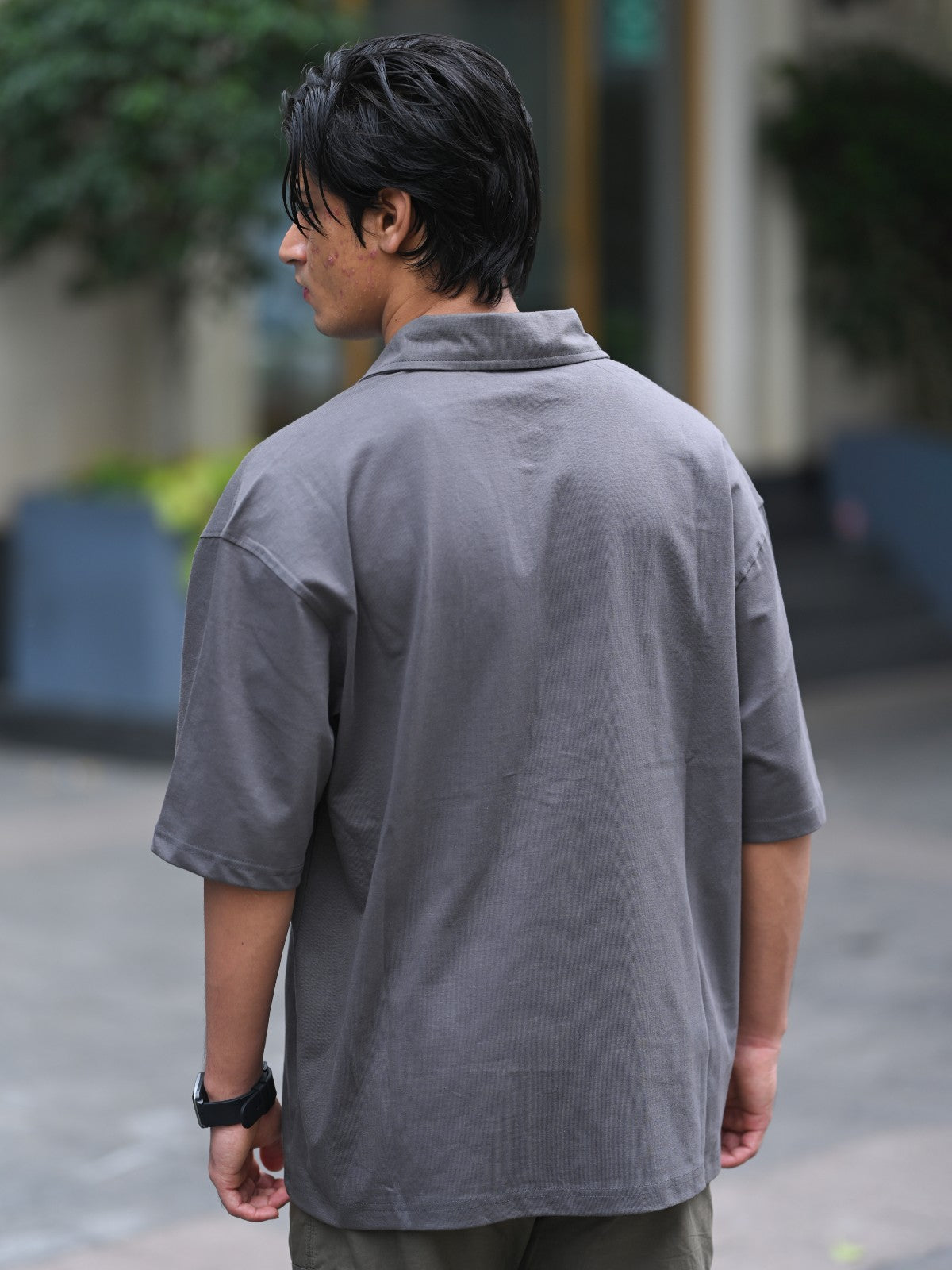Oversized Shirt: Grey