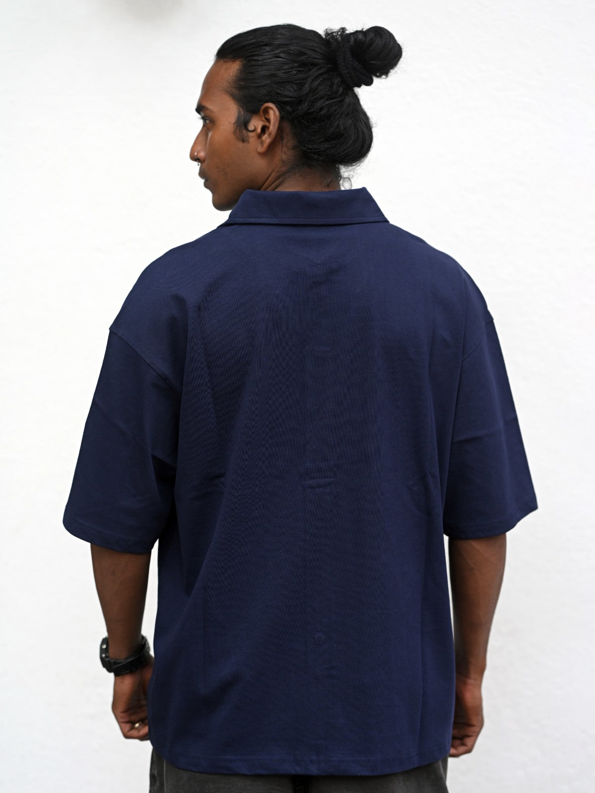 Oversized Shirt: Navy Blue