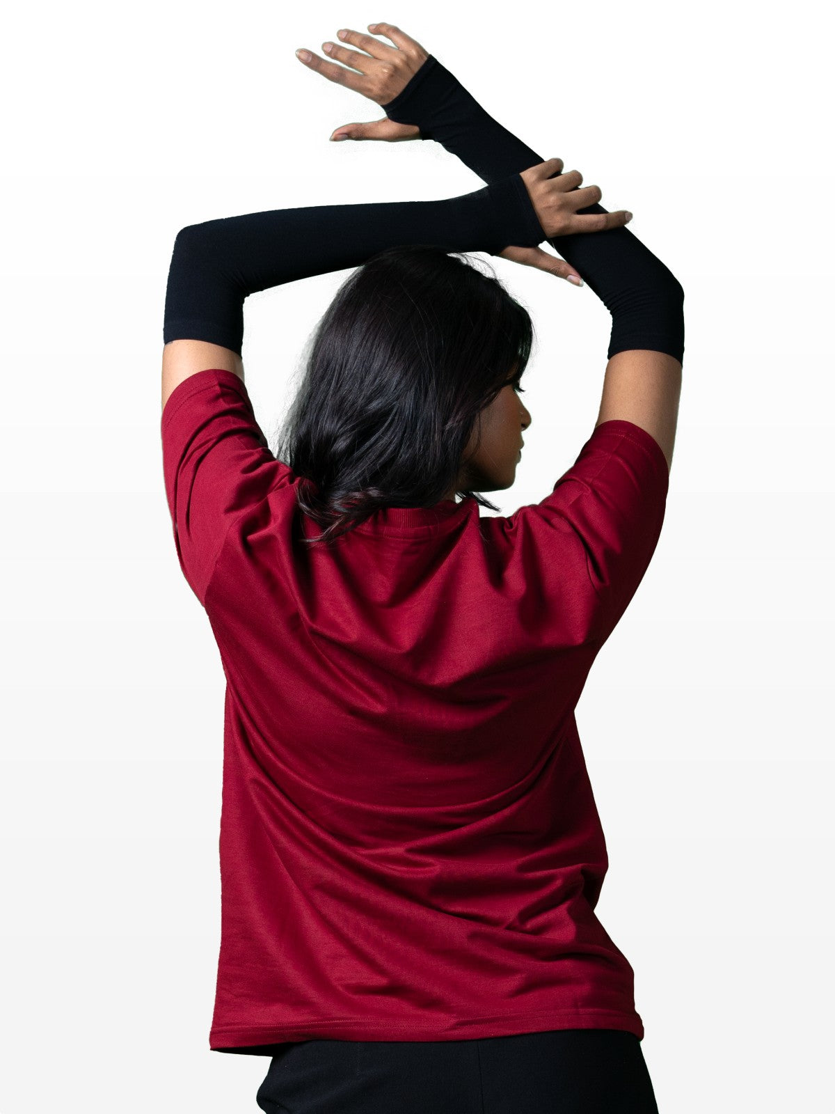 Premium Oversized Maroon Tee : Logo