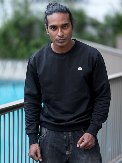 Black: Oversized Sweatshirt