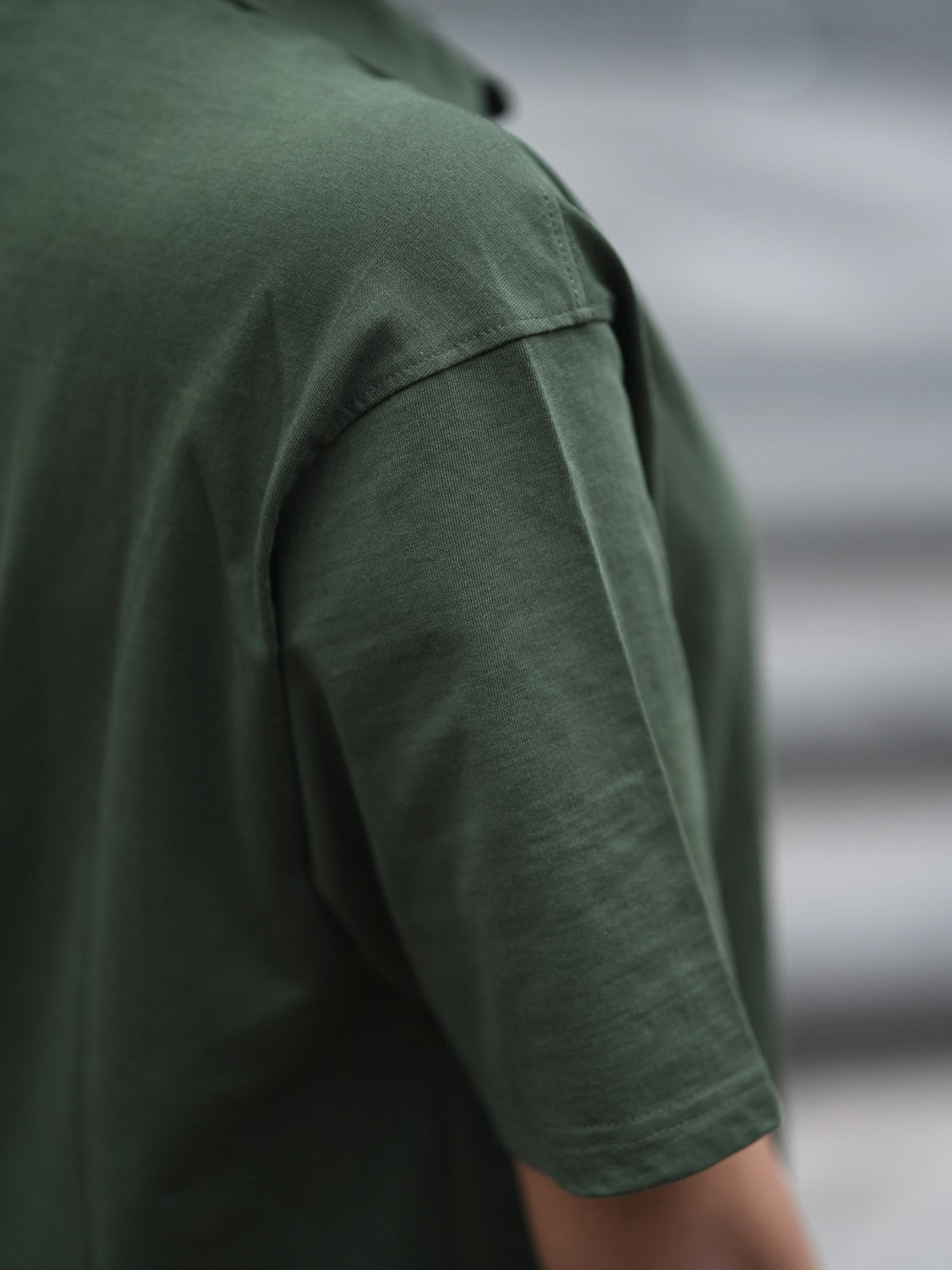 Oversized Shirt: Military Green