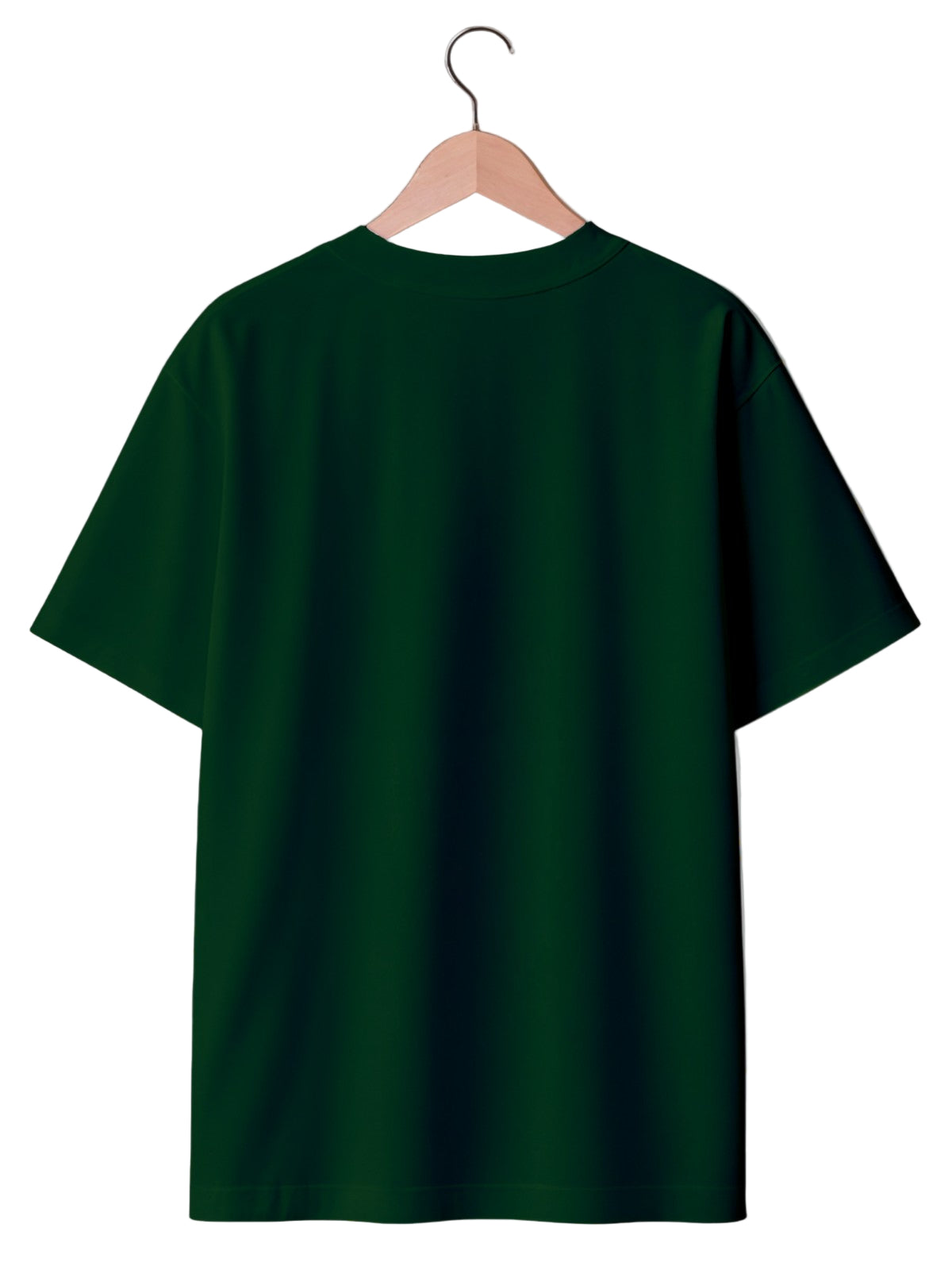 Boxy Fit Solid Tee: Emerald Green