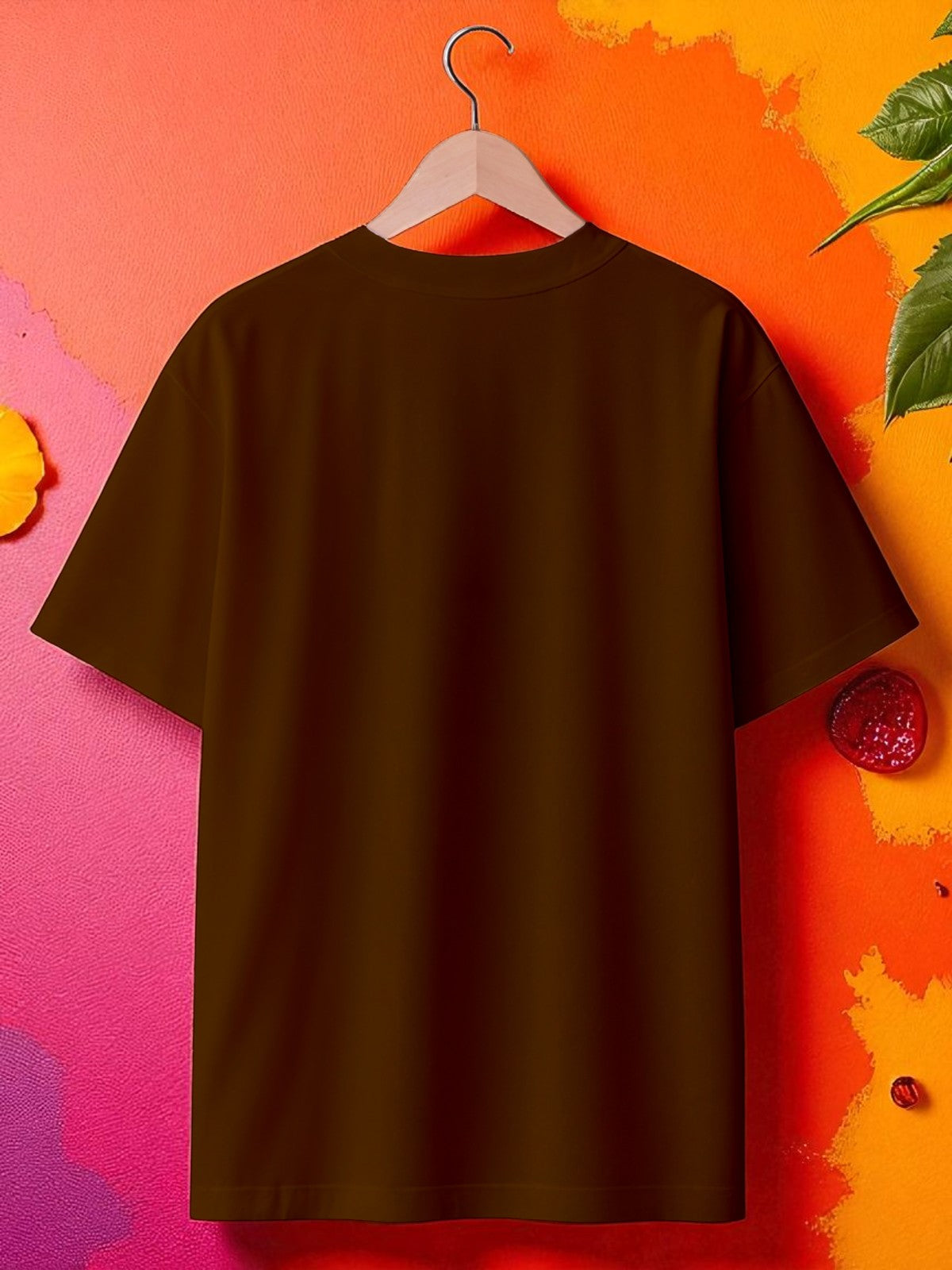 Peace: Boxy Fit Graphic Tee Brown