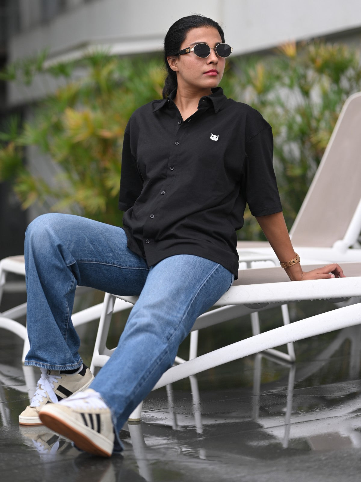 Oversized Shirt: Black
