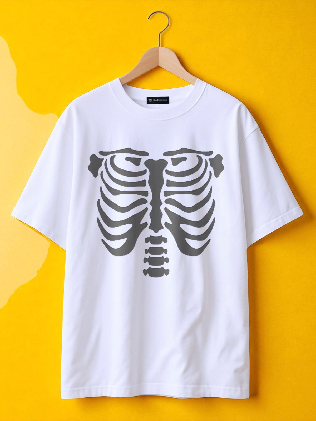 Skel: Boxy Fit Graphic Tee White