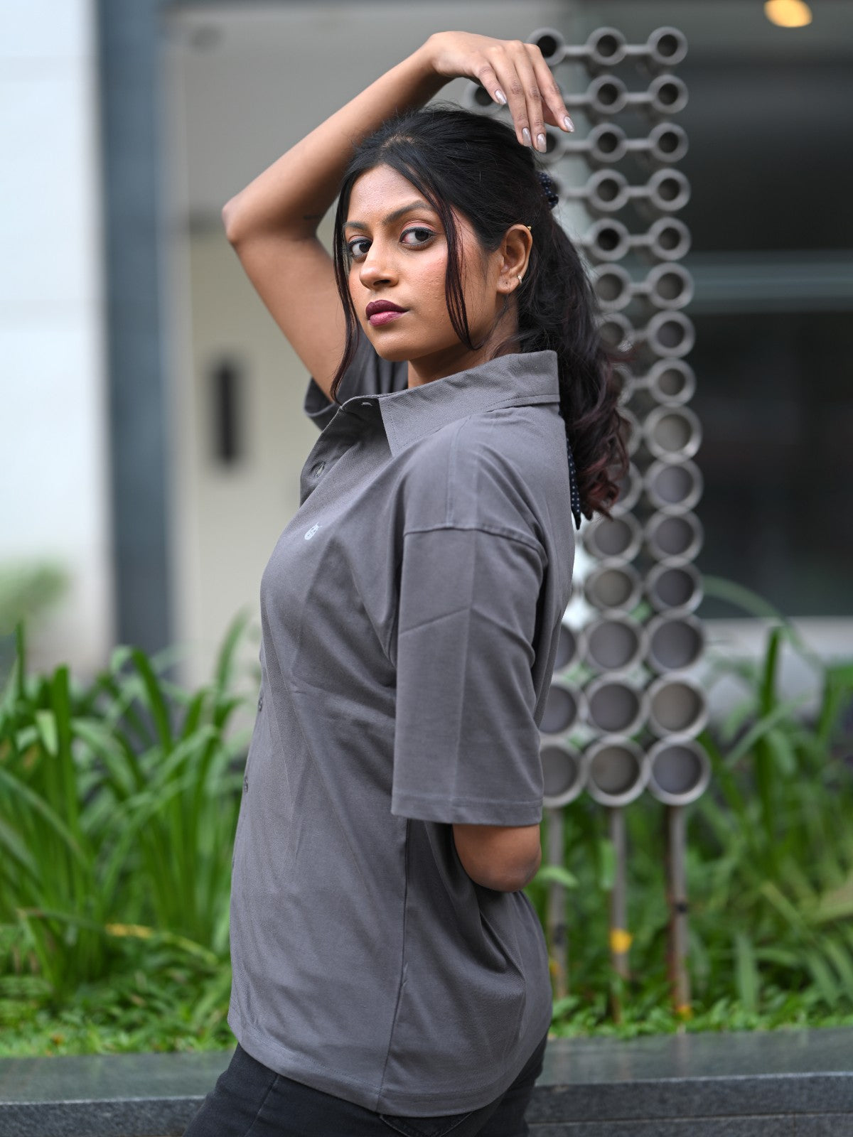Oversized Shirt: Grey