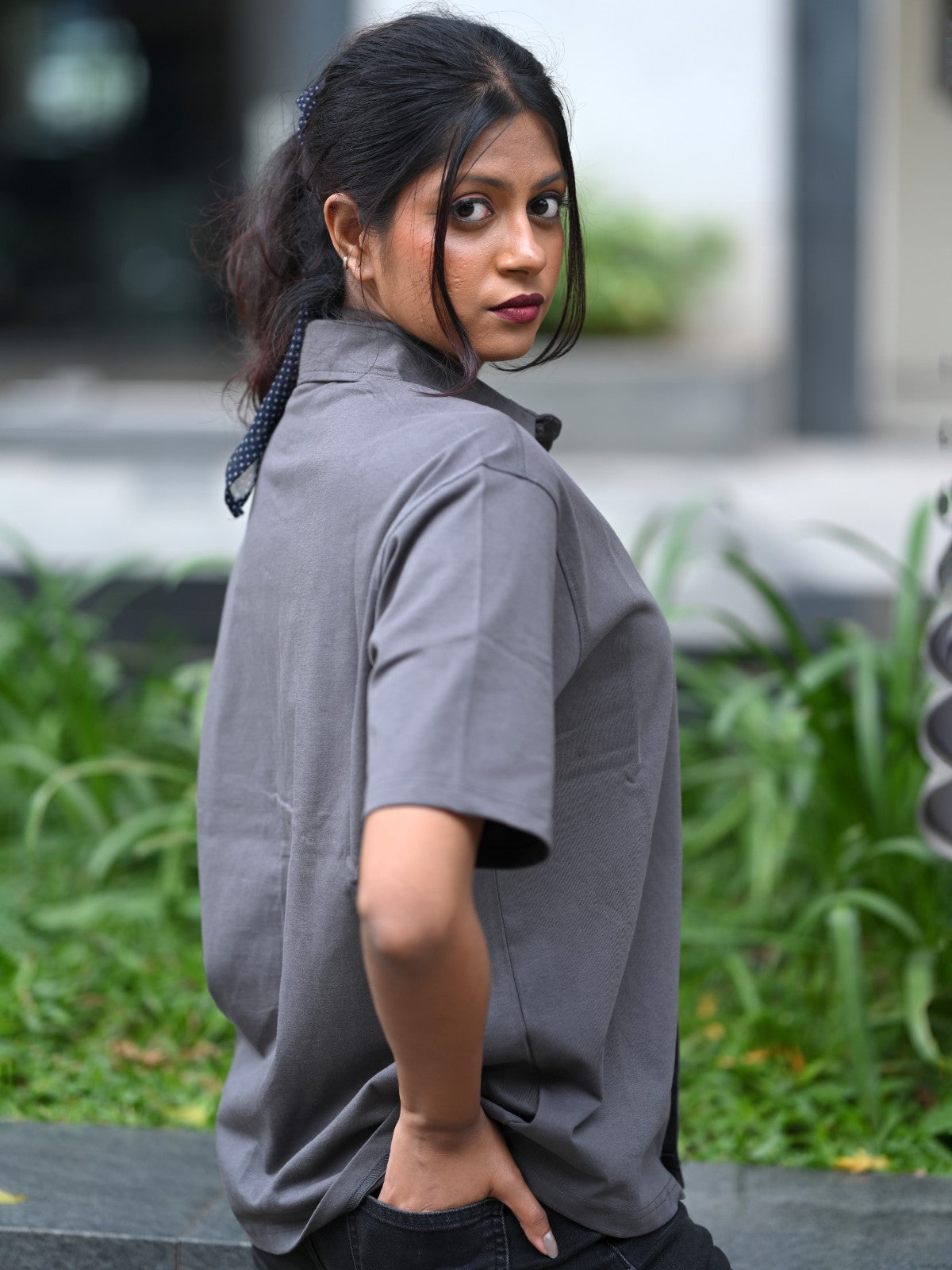 Oversized Shirt: Grey