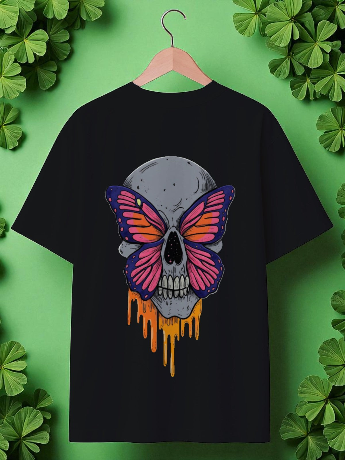 Skutterfly: Boxy Fit Graphic Tee Black