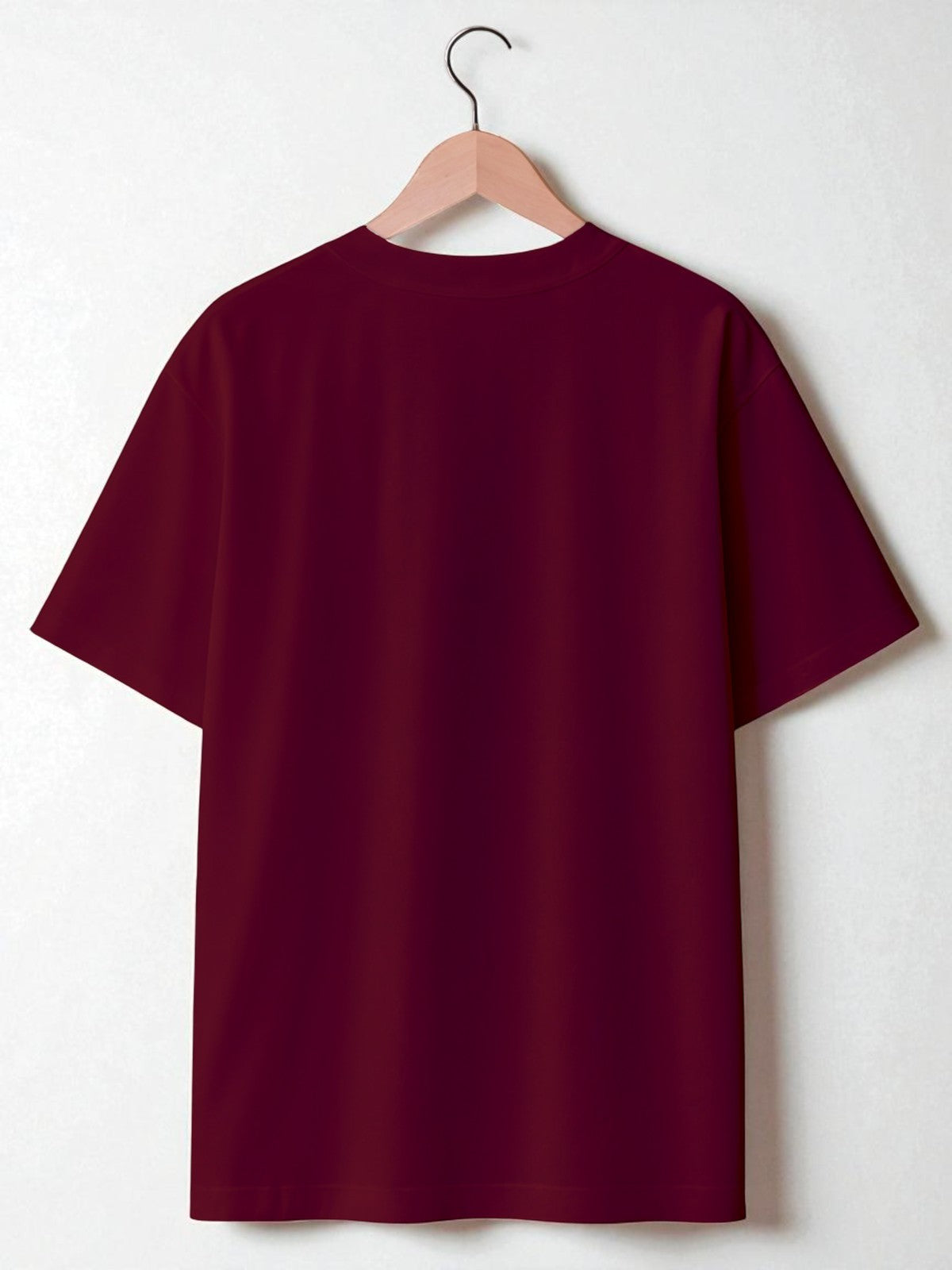 Tropical art: Boxy Fit Graphic Tee Maroon