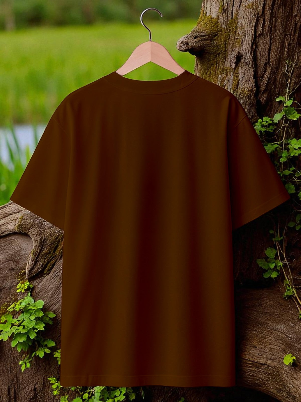 Wild Spirit: Boxy Fit Graphic Tee Brown